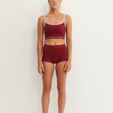 Slip on Shorts - Merlot