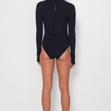 Turtleneck Surfsuit - Black Rib